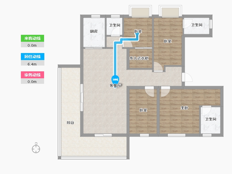 云南省-临沧市-海棠佳园四期·天汇-114.41-户型库-动静线