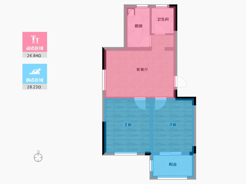 江苏省-南京市-风雅花园-48.00-户型库-动静分区