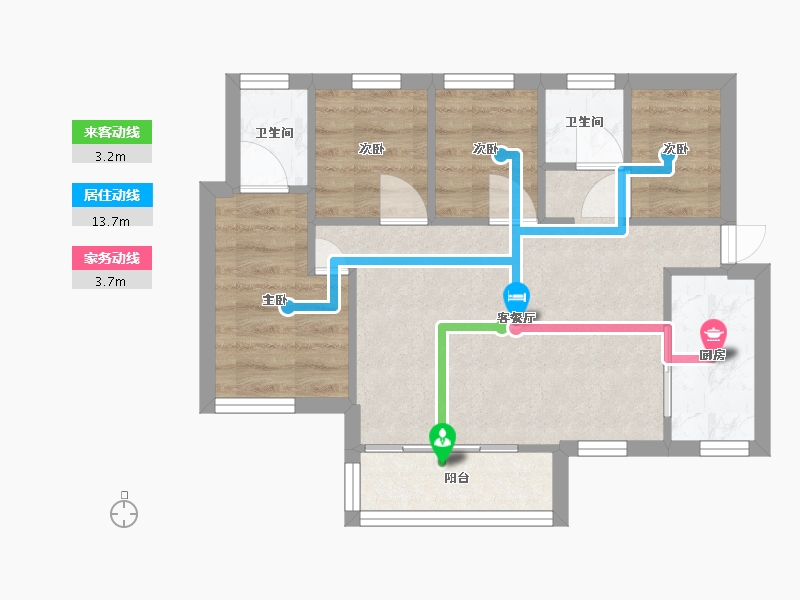 广东省-韶关市-保利时光印象-120.00-户型库-动静线