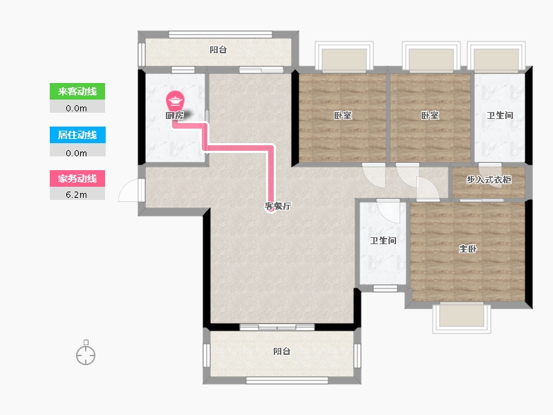 广东省-清远市-东建凯旋新城-128.00-户型库-动静线