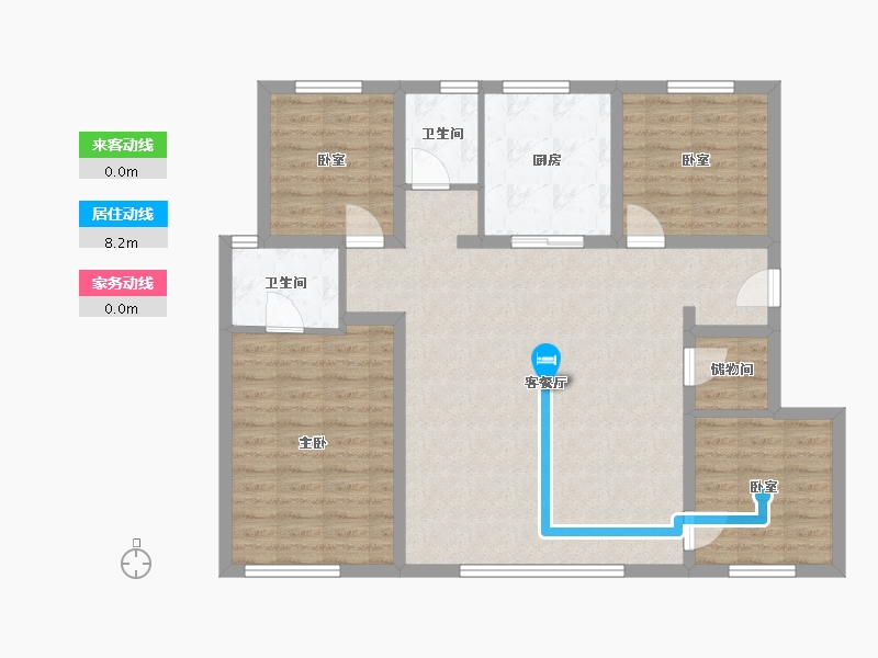 辽宁省-沈阳市-阳光城恒联·文澜湾-103.48-户型库-动静线