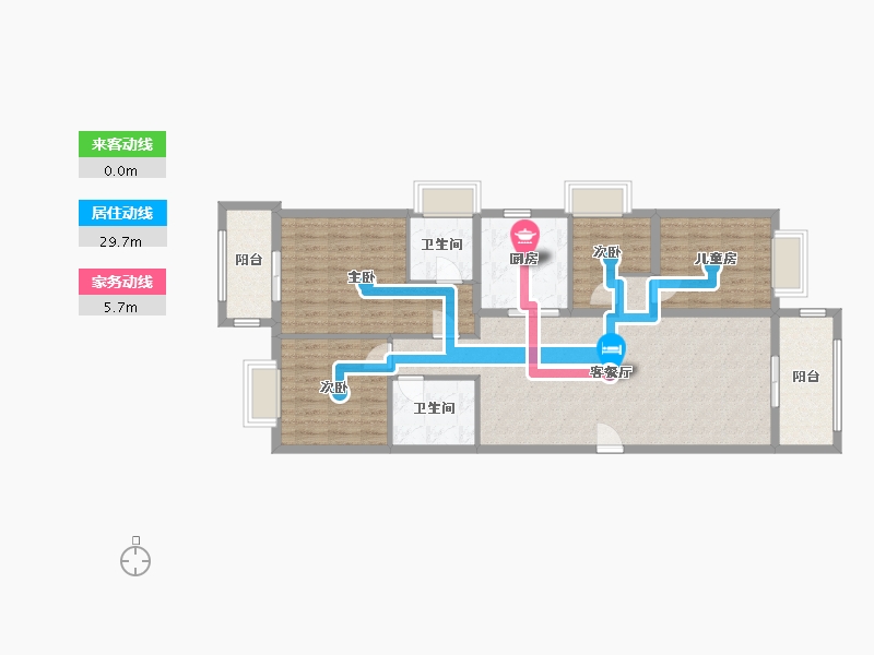 云南省-昆明市-金泰国际3期-111.60-户型库-动静线