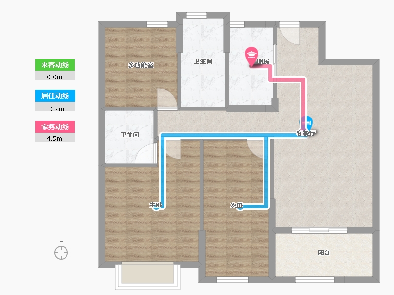 浙江省-宁波市-中海湖心半岛-94.00-户型库-动静线