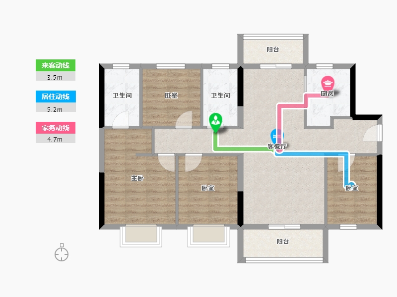 广东省-东莞市-招商保利·依城大观-94.40-户型库-动静线