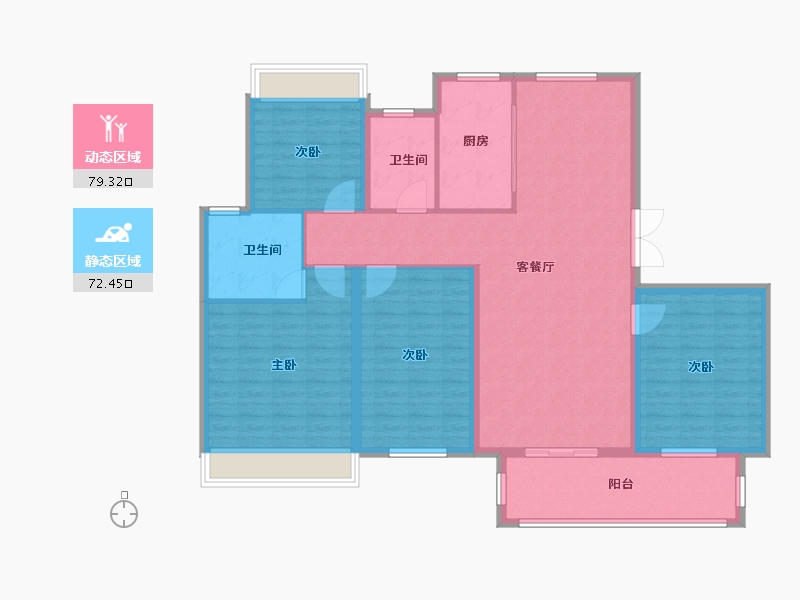 江苏省-盐城市-国投欧亚·紫宸-138.00-户型库-动静分区