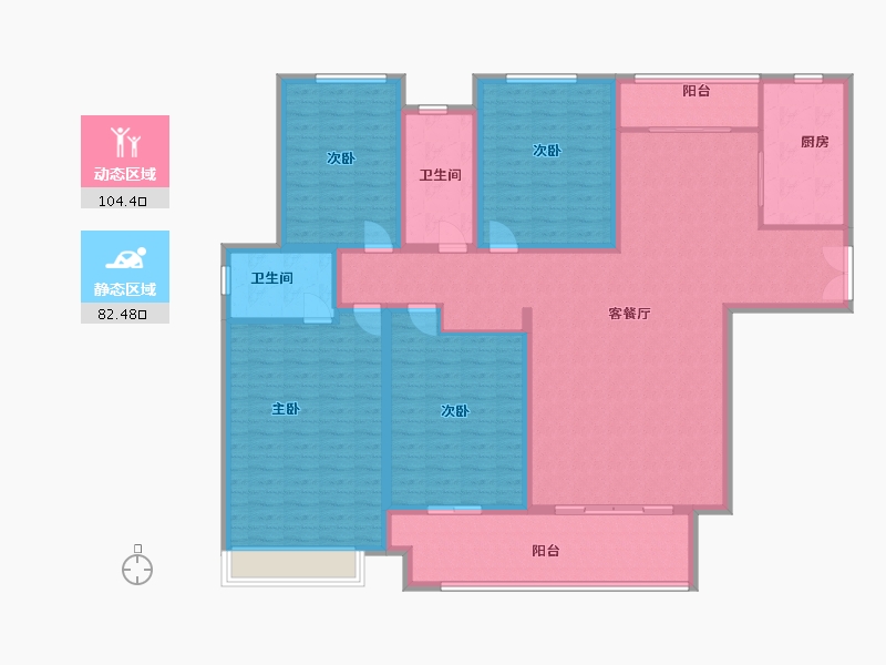 河南省-周口市-盛世豪门-170.00-户型库-动静分区