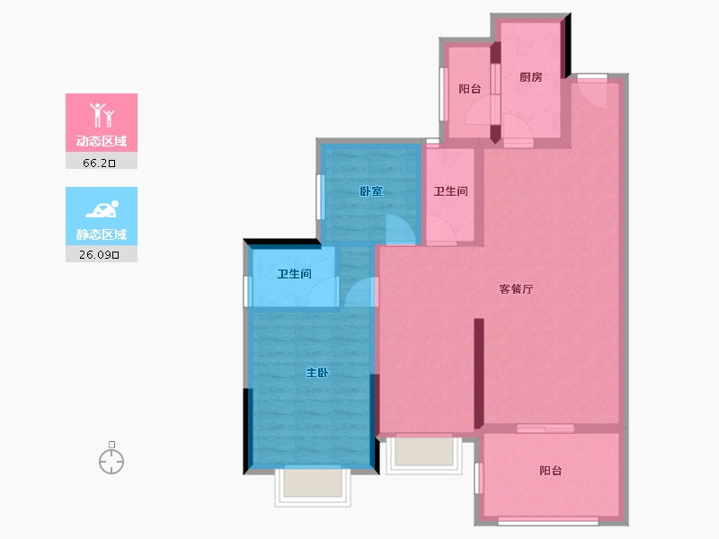 广东省-江门市-海悦东晟-81.60-户型库-动静分区