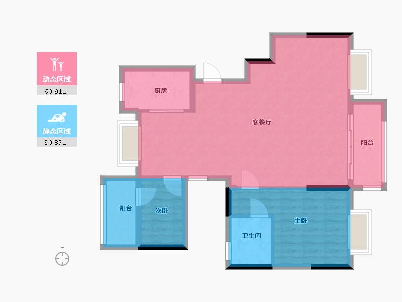 浙江省-衢州市-祥生云栖新语-82.94-户型库-动静分区