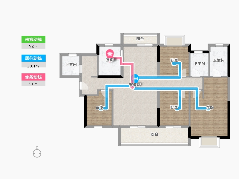 广东省-东莞市-招商保利·依城大观-114.40-户型库-动静线