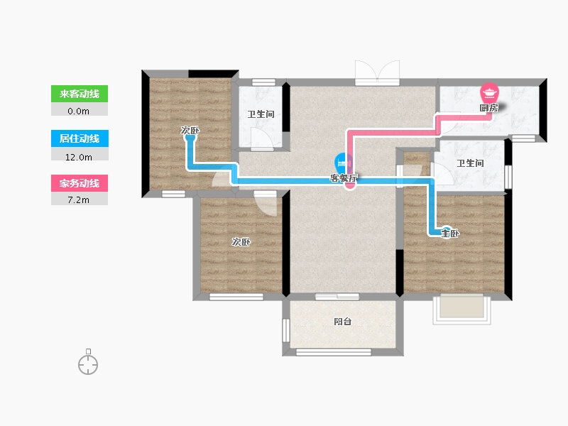 广东省-江门市-远洋·天成-85.03-户型库-动静线