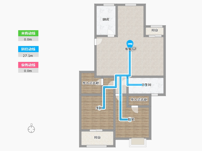 江苏省-连云港市-晶城壹号院-83.00-户型库-动静线