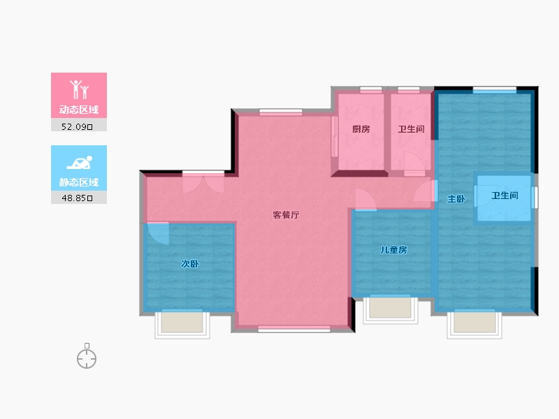 河北省-保定市-华都名晟小区-130.00-户型库-动静分区