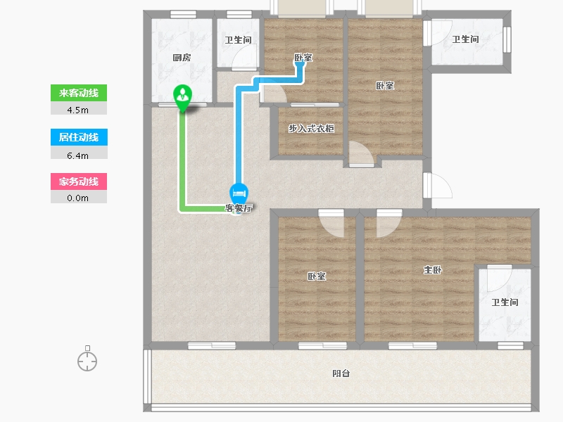 云南省-临沧市-海棠佳园四期·天汇-114.41-户型库-动静线