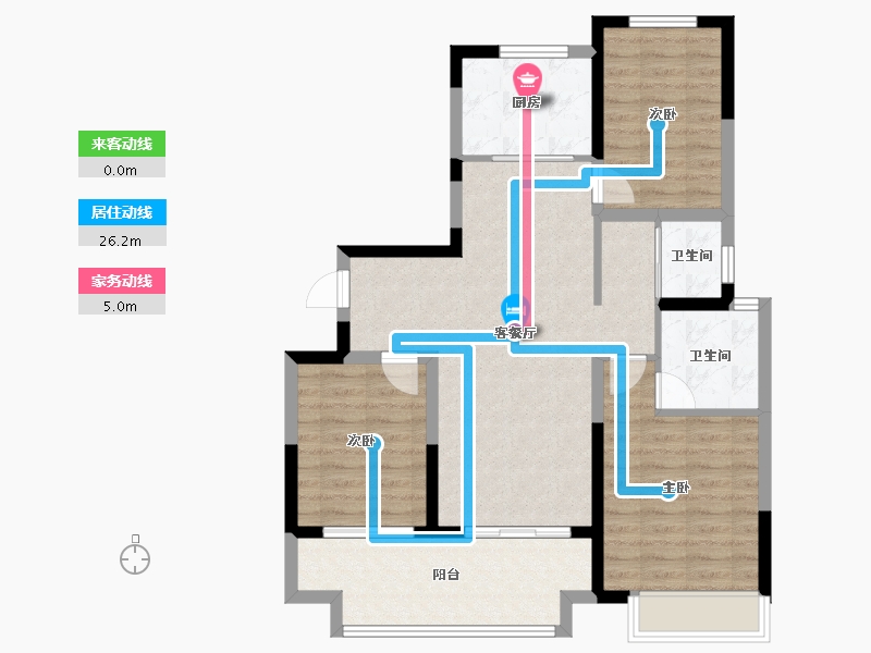 河南省-南阳市-信友天樾-118.00-户型库-动静线