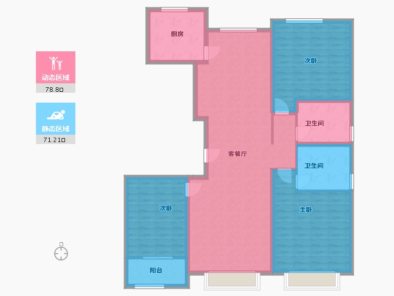 山东省-菏泽市-印象郓州-136.00-户型库-动静分区