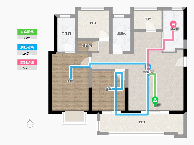 广东省-江门市-中核·和悦府-82.40-户型库-动静线