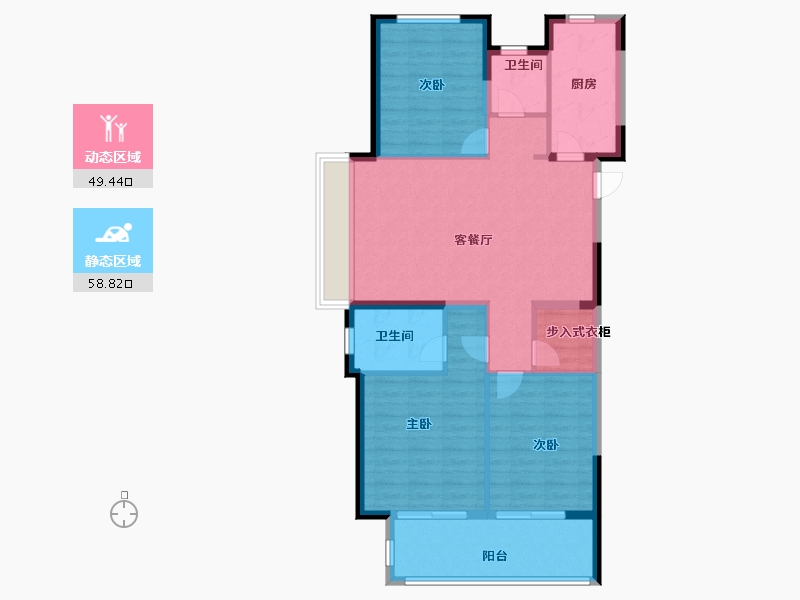 江苏省-常州市-铂悦春秋-98.00-户型库-动静分区