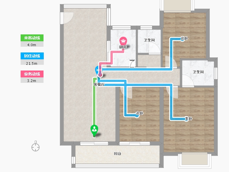 江西省-赣州市-高档小区-108.00-户型库-动静线