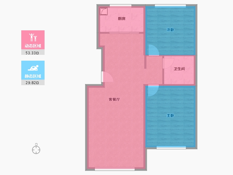 河北省-沧州市-书香华府-75.00-户型库-动静分区