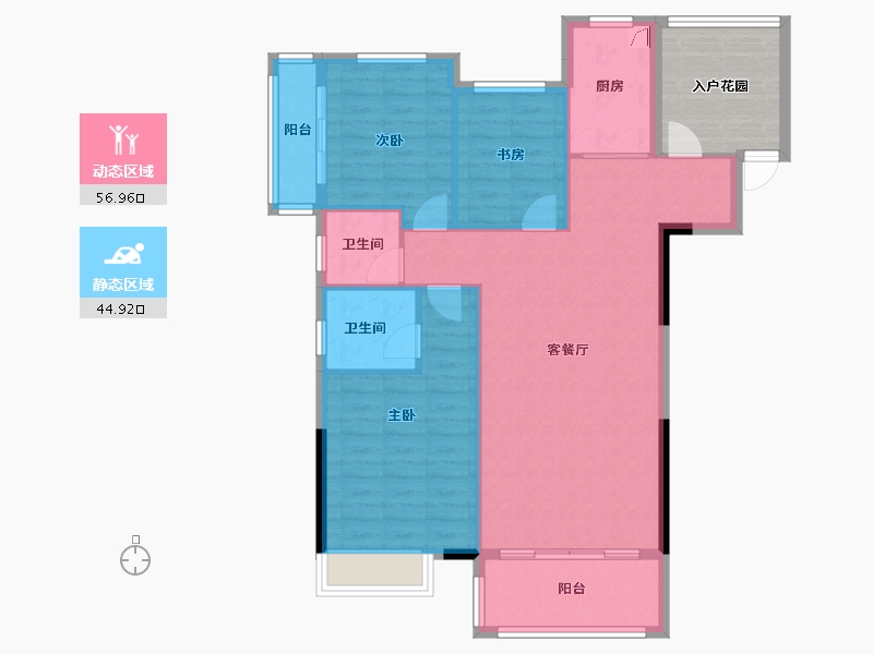 江西省-上饶市-正博家园-100.18-户型库-动静分区