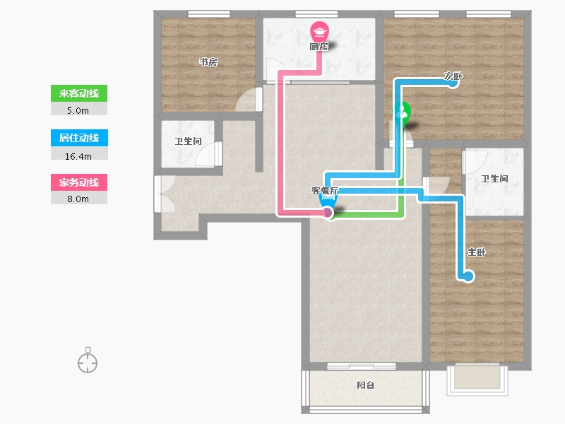 广西壮族自治区-桂林市-彰泰红-127.00-户型库-动静线