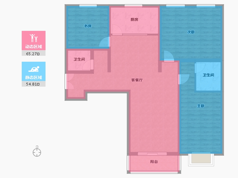 广西壮族自治区-桂林市-彰泰红-127.00-户型库-动静分区