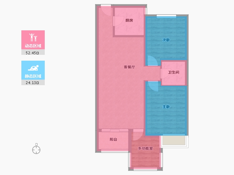 河北省-石家庄市-天鸿世家-75.07-户型库-动静分区