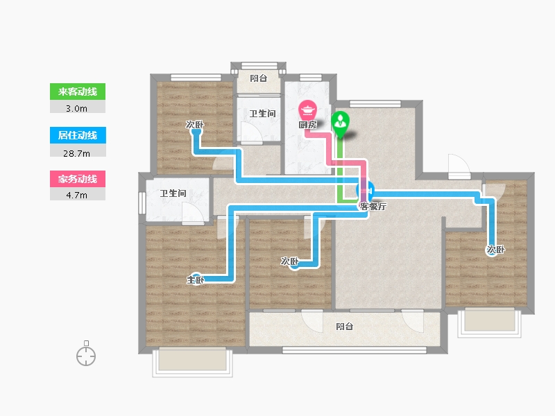 河北省-石家庄市-东原启程-109.00-户型库-动静线