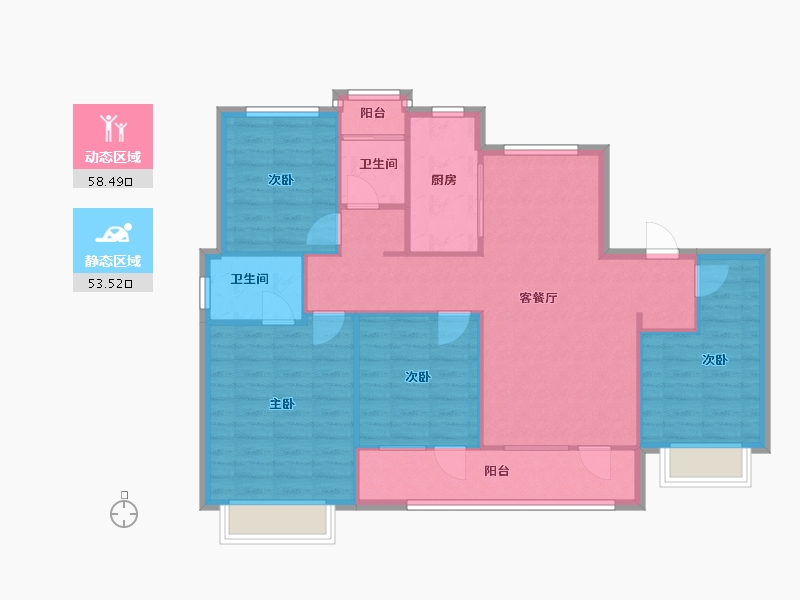 河北省-石家庄市-东原启程-109.00-户型库-动静分区