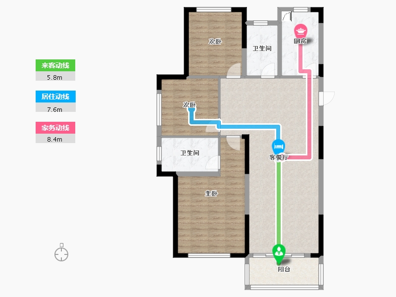 山东省-济宁市-学府壹号-110.00-户型库-动静线