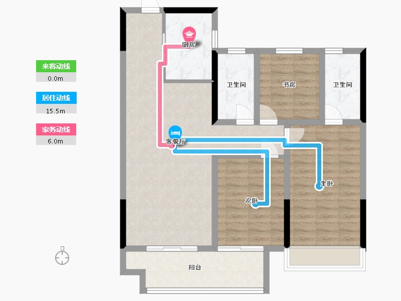 河南省-济源市-建业春天里-94.59-户型库-动静线