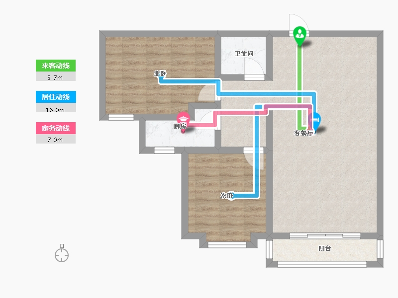 河北省-保定市-百盛家园-70.86-户型库-动静线