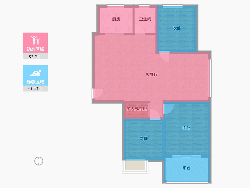 江苏省-徐州市-英才佳苑-97.00-户型库-动静分区