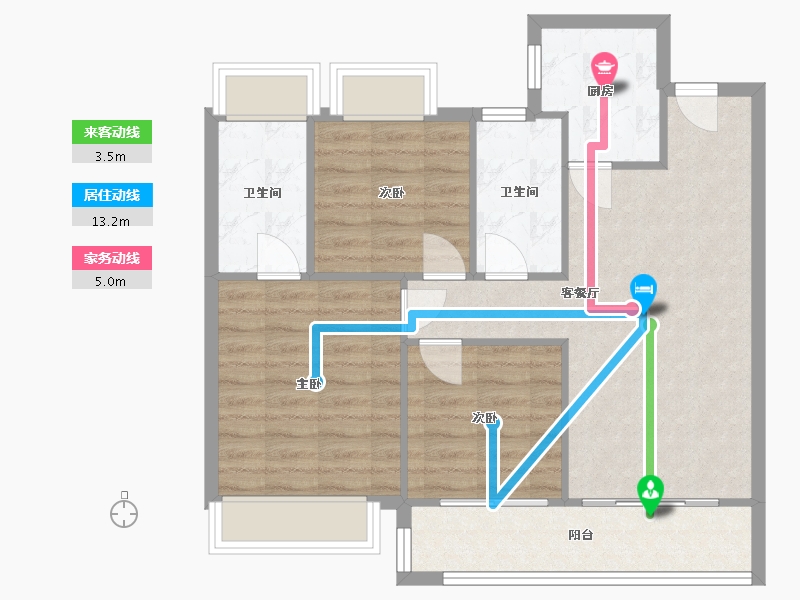 江苏省-苏州市-湖东未来-79.00-户型库-动静线