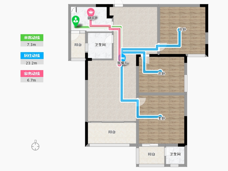 河南省-驻马店市-东皇豪庭-127.11-户型库-动静线