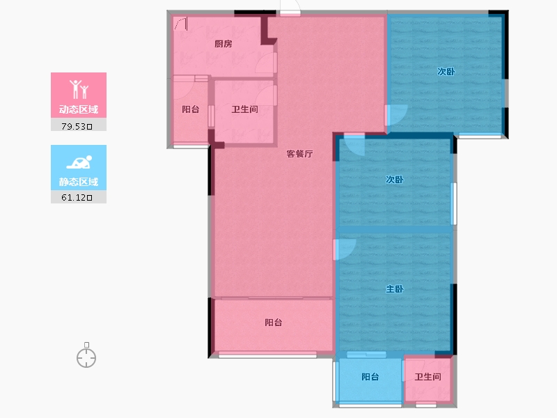 河南省-驻马店市-东皇豪庭-127.11-户型库-动静分区