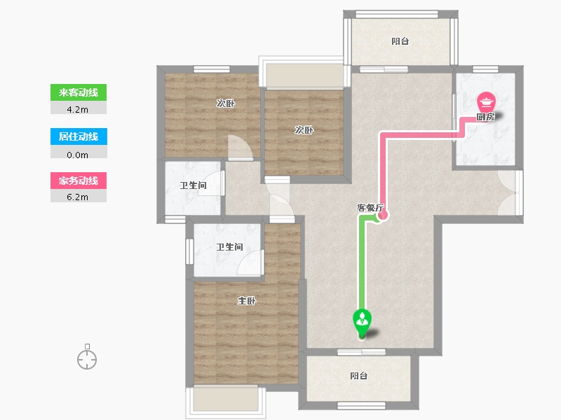 河南省-南阳市-新旭·京华府-90.00-户型库-动静线