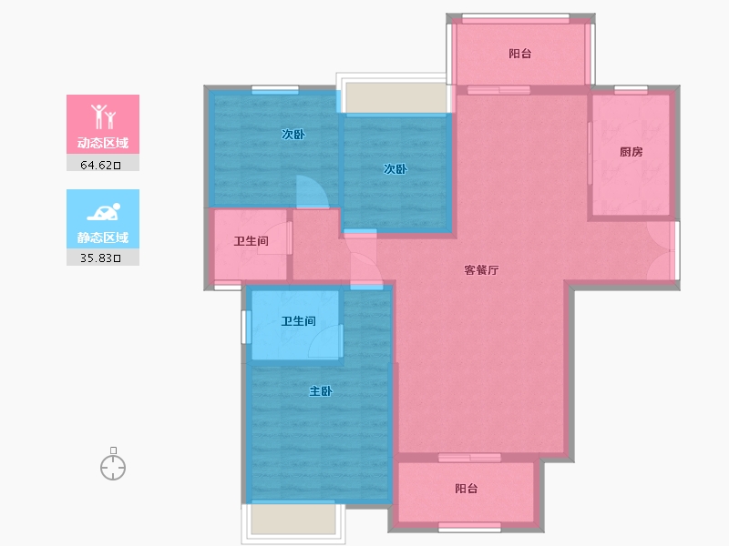 河南省-南阳市-新旭·京华府-90.00-户型库-动静分区