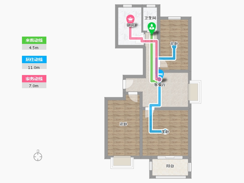 河北省-邢台市-港达国际-76.00-户型库-动静线