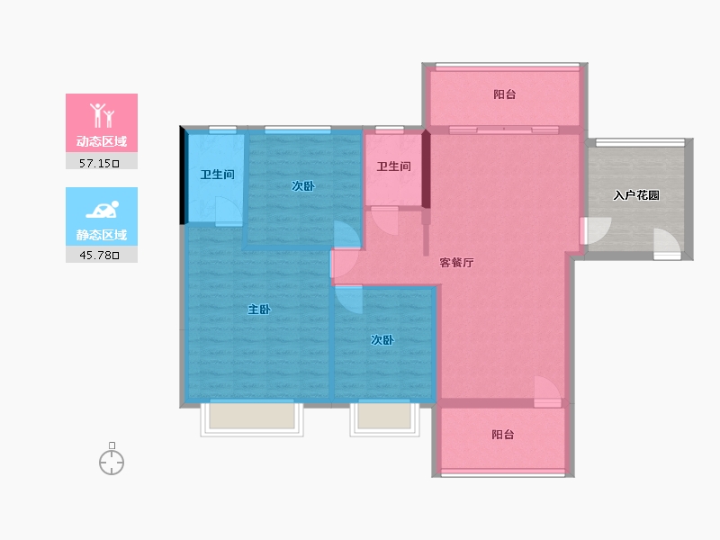 广西壮族自治区-桂林市-远峰新天地-102.00-户型库-动静分区