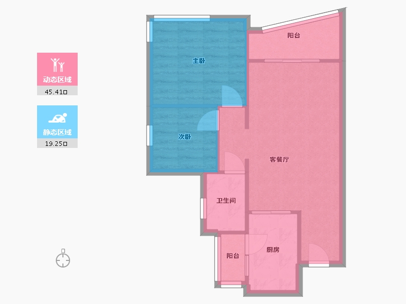 广东省-广州市-祈福天龙苑-48.00-户型库-动静分区