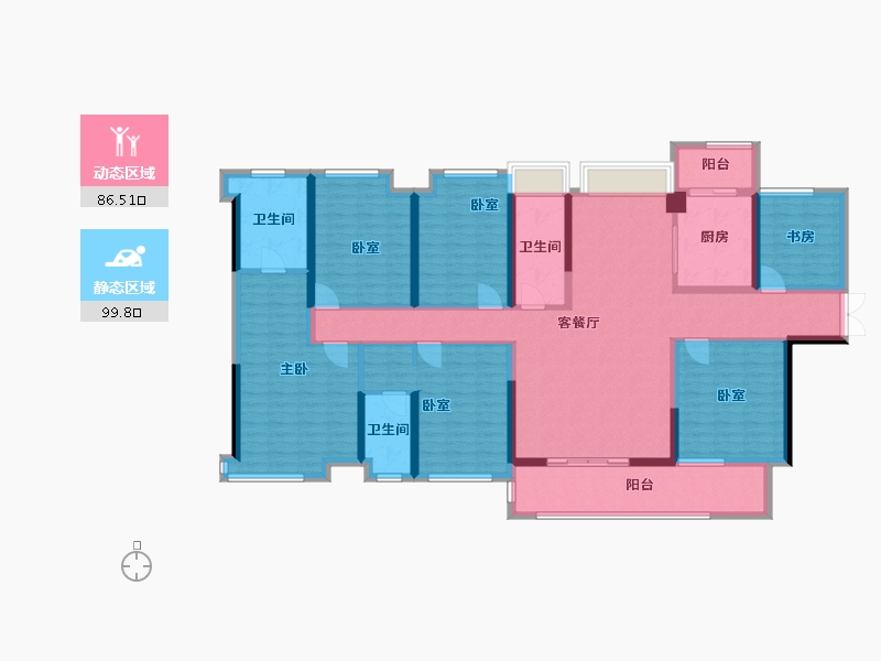 广东省-深圳市-宝牧大楼-172.00-户型库-动静分区