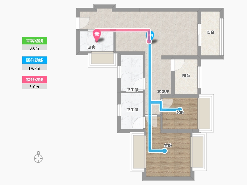 广东省-广州市-沐华美苑-63.00-户型库-动静线