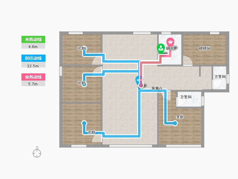 广东省-广州市-自建房-128.00-户型库-动静线