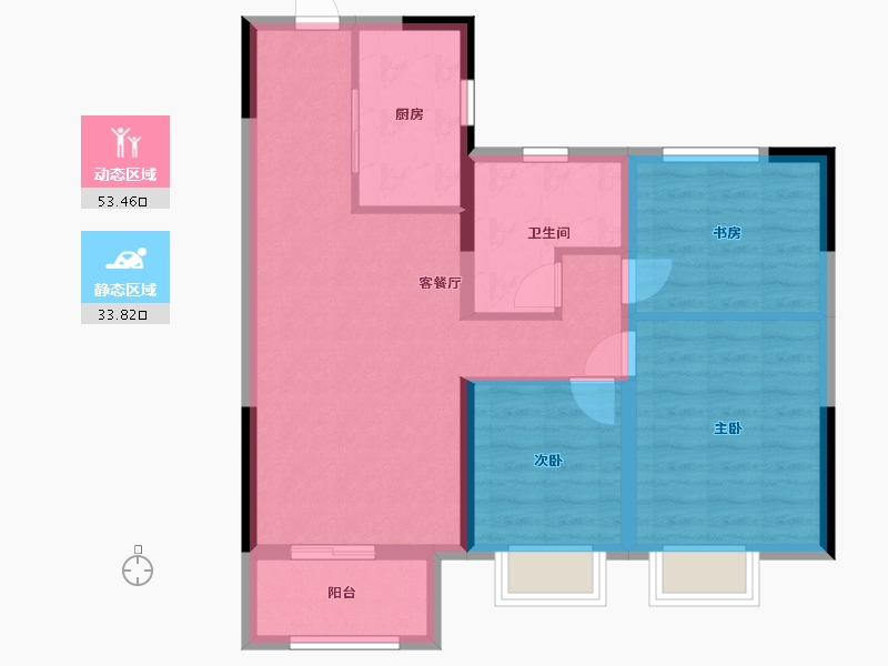 山东省-泰安市-万象府-78.00-户型库-动静分区