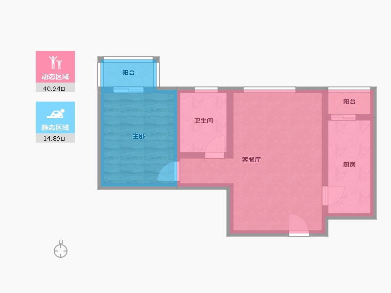 陕西省-西安市-浐灞半岛-53.00-户型库-动静分区