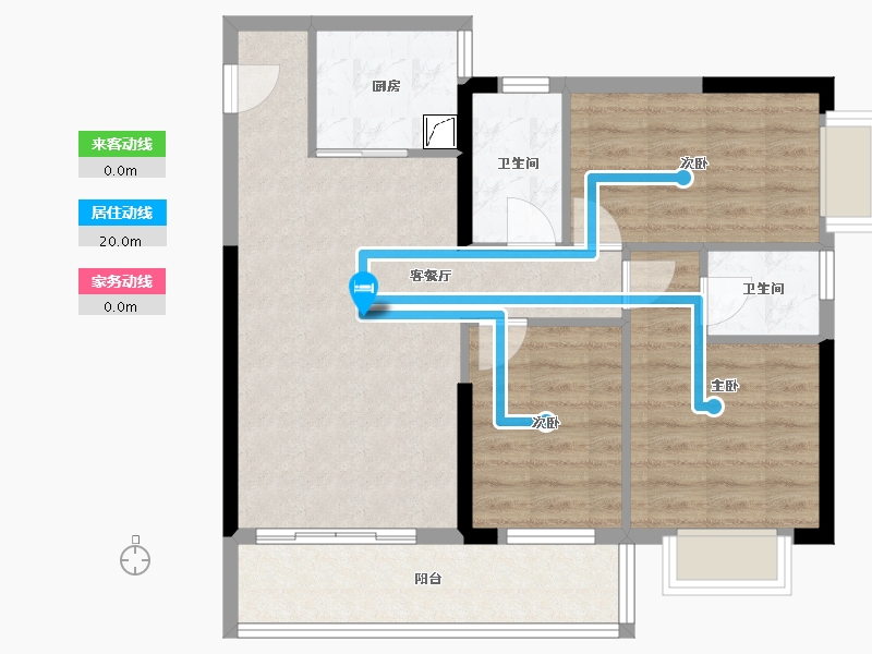 广西壮族自治区-南宁市-星湖名城-77.01-户型库-动静线