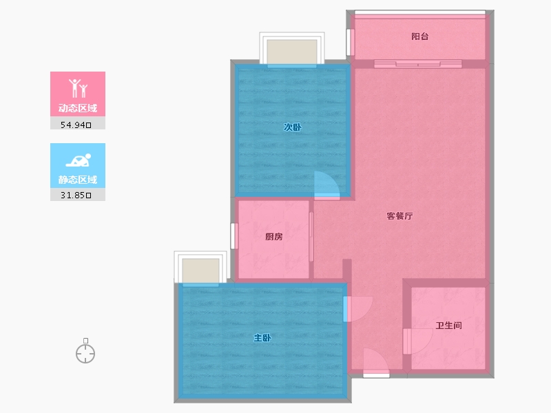 甘肃省-临夏回族自治州-鸿森华府-100.60-户型库-动静分区