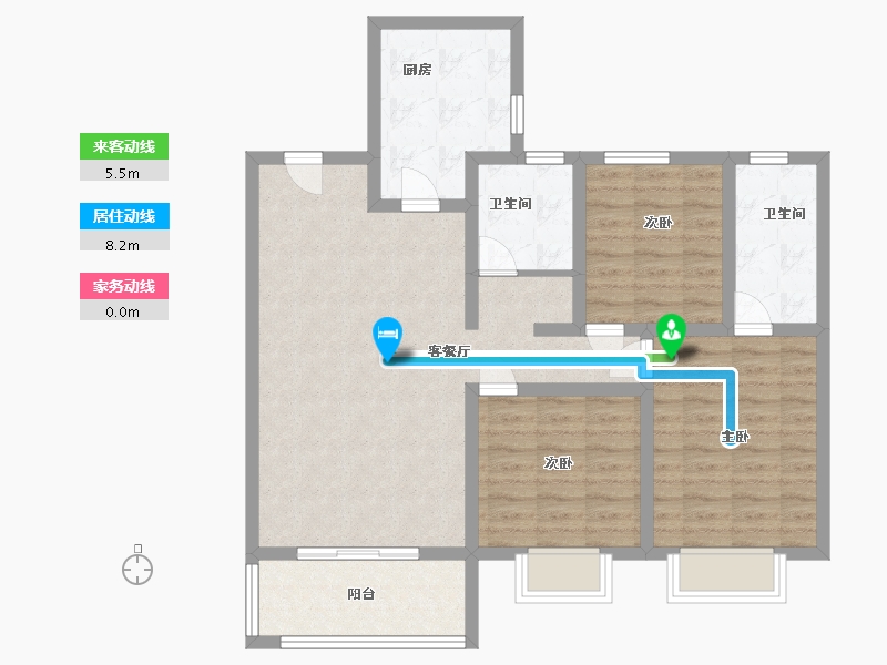 河北省-衡水市-颐高郎悦府-90.00-户型库-动静线