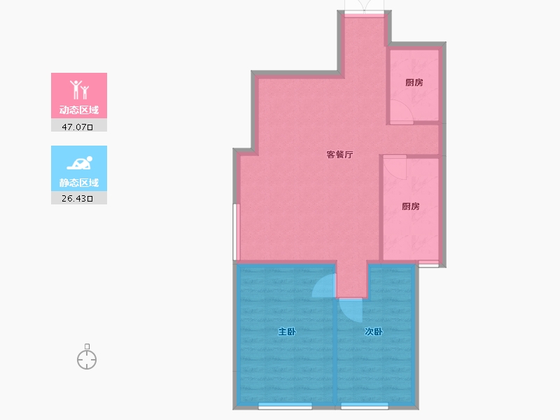 河北省-唐山市-杰座小区-81.00-户型库-动静分区